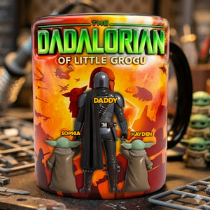 Space Warrior Dad Magic Mug - Personalized Father's Day Gifts 05OHLU050526