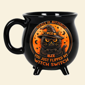 Cat Witch Mode Cauldron Mug, Personalized Gifts For Witch And Cat Lovers 01qhta210825