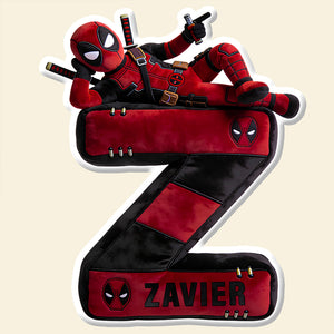 Chaotic Red Antihero Alphabet Letter Pillow - Personalized Gifts For Kids 03NADT101225