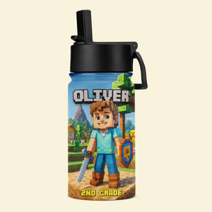 Pixel Adventure Custom Photo Gifts For Kid Tumbler 02natn260725