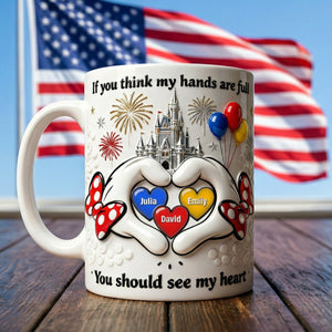 Hands Full Coffee Mug - Personalized Gifts For Mom 03naqn020326
