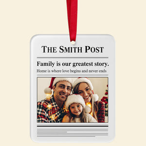 Personalized Gifts For Family Christmas Ornament 02hyta150925 - Ornament - GoDuckee