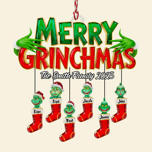 Ruby Socks Family Christmas Ornament Personalized Gifts For Family 01OHDT260825