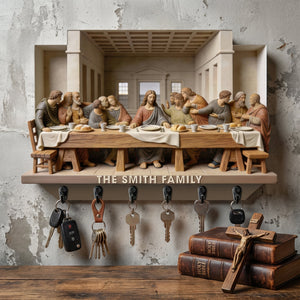 The Last Supper Acrylic Key Hanger - Personalized Gifts For Christians 04HYQN060126 - Key Hanger - GoDuckee