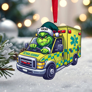 Personalized Gifts For Paramedic Ornament, How The EMT Saved Christmas 04qhtn081124 - Ornament - GoDuckee