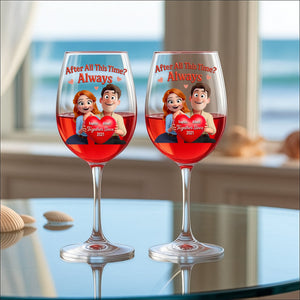 Together Forever Drinking Glass - Personalized Gifts For Couple 01huqn261125