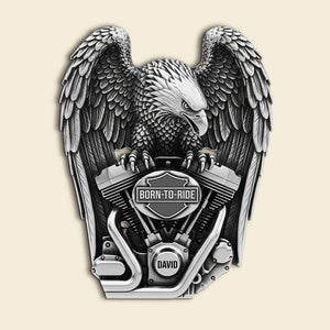 Fierce Motorcycle Engine Metal Sign - Personalized Gifts For Bikers 03qhtn120625