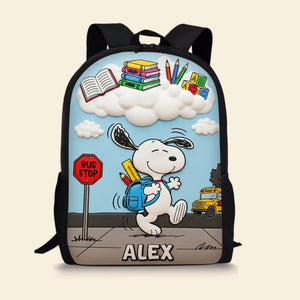 Happy Cartoon Kid School Bag, Personalized Gifts For Kids 03qhtn020825