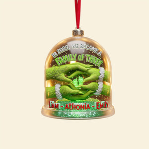 Green Family Ornament - Personalized Gifts For Family 04tgta220825