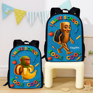 Mindbot Characters Luxury Backpack - Personalized Gifts For Kids School Bag 01TOLU020825
