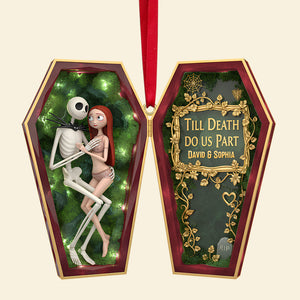Personalized Spooky Gifts For Couple Christmas Ornament 07ohtn151025