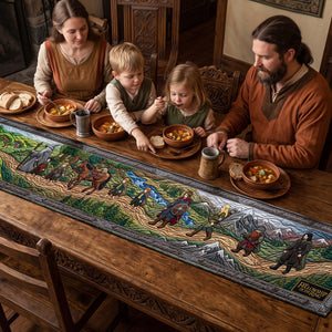 Fantasy Traveling Table Runner - Personalized Gifts For Christmas Quilted Table Runner 04HUTN050926