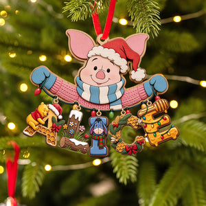 Name Art Woodland String Ornament, Personalized Gifts 03qhtn230926
