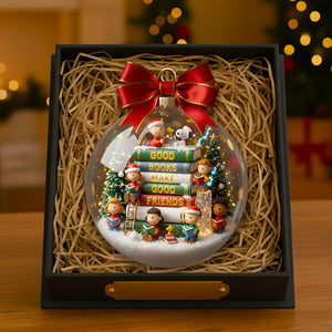 Reading With Friends Christmas Ornament Gifts For Book Lovers 04PADT011025