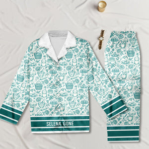 Bakers At Rest Button Up Pajama Set - Personalized Gift For Bakers 03PGLU021025