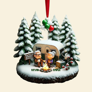 Camping Couple Christmas Ornament Personalized Gifts For Couple 06TGTA201125
