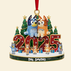 Family Crystal Custom Shape Acrylic Ornament, Personalized Gifts For Christmas 05pgta241025