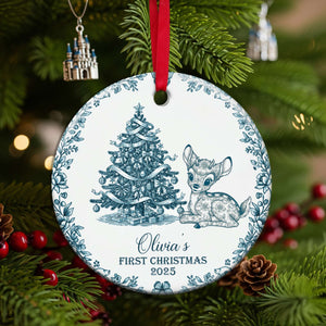 Baby's First Christmas Ceramic Ornament - Personalized Gifts For Baby 04PGLU300825