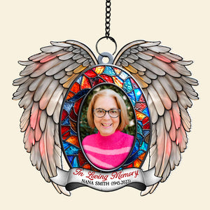 Custom Photo Gifts For Heaven Christmas Suncatcher Ornament 04HUTN241024 - Ornament - GoDuckee