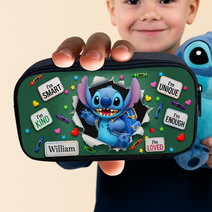 Cute Alien Ready For Class Pencil Case - Personalized Gifts For Kids 04TGLU300725