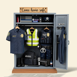 Police Personal Locker Acrylic Plaque - Personalized Gifts For Police Officer 03qhqn290525 - Shaped Plaques - GoDuckee