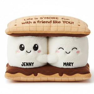 Marshmallow Besties Personalized Gifts For Friends Pillow 04natn201125