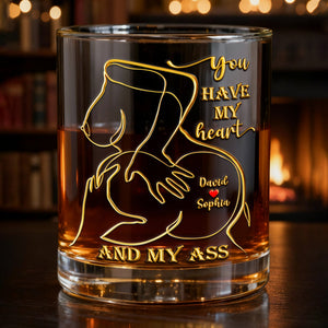 Spicy Love Round Glass - Personalized Gift For Couples 03NALU021225