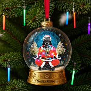 Cosmic Festive Santa Ornament - Personalized Christmas Gift For Stoners 02TOLU290825