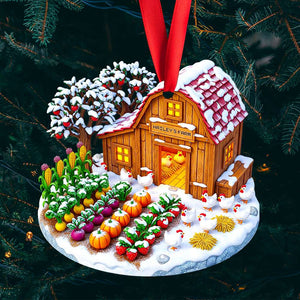 Farmhouse Christmas Ornament Personalized Gifts For Farmers 04NADT110825