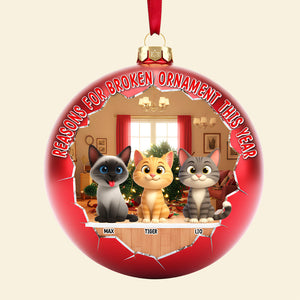Adorable Cats Acrylic Ornament - Personalized Gift For Cat Lovers 01OHTN101125