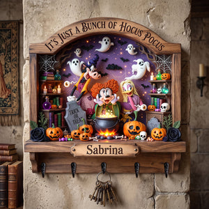 Spooky Witch Squad Acrylic Key Hanger - Personalized Gifts For Halloween Key Hanger 02NATN040826