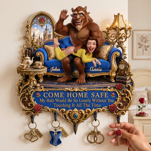 Funny Couple Acrylic Key Hanger - Personalized Gifts For Couple 06OHLU170726