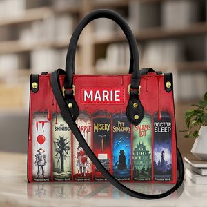 Creepy Stories Leather Bag - Personalized Halloween Gifts For Fans 04NALU130825