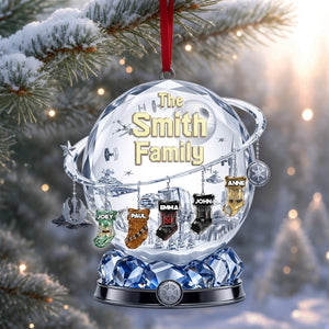 Merry Christmas Stockings Acrylic Ornament - Personalized Christmas Gifts For Family 03ohlu220826