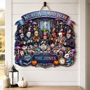 Mad Tea Party Acrylic Sign - Personalized Halloween Decor 03QHDT050826