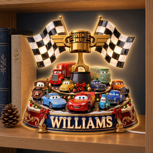 Speed Champion Acrylic Light Box - Personalized Christmas Gifts 08tyqn211026