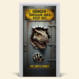 Fantasy World Door Cover - Personalized Gifts For Dino Lovers 04hyqn200825