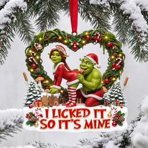 Playful Couple Acrylic Ornament - Personalized Gifts For Couple 04tylu140926