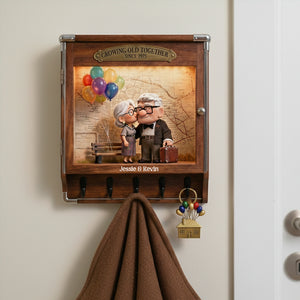Old Couple Acrylic Key Hanger - Personalized Gifts For Couple 04tgta130126