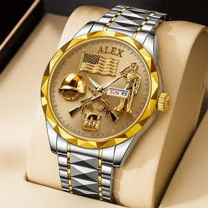Military Men's Watch - Personalized Gifts For Veteran 02tglu030226