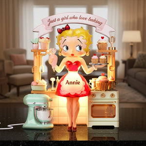Baking Girl Light Box - Personalized Gifts For Baking Lovers 01palu191225
