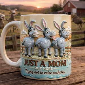 Fun Donkey Mom Coffee Mug - Personalized Gifts For Moms 02qhlu020326-Homacus