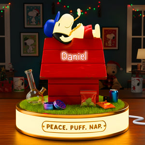 Roof-Top Chill Acrylic Light Box - Personalized Gifts For Stoners 08TOLU041125