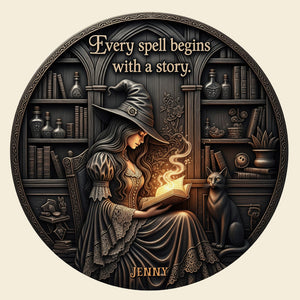 Spooky Metal Sign Personalized Gifts For Witch Lovers 02pgtn180725