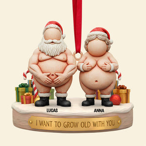 Funny Old Couple Christmas Ornament Personalized Gifts 06ohtn211125