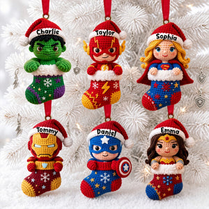 Knitting Characters Christmas Ornament - Personalized Gifts For Christmas 03tylu121026