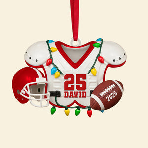 Personalized Gifts For American Football Lovers Christmas Acrylic Ornament 01hutn230825