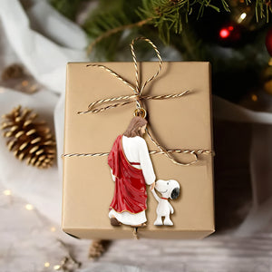 Walking With Jesus Acrylic Ornament - Personalized Gifts For Christians 05QHLU211025