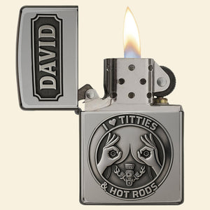Man Humor Hot Rod Lighter, Personalized Gifts For Hot Rod Lovers 01qhdt110825