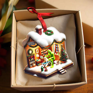 Personalized Gifts Flat Pet Grooming Green Monster Acrylic Ornament 045TGMH141124 - Ornament - GoDuckee